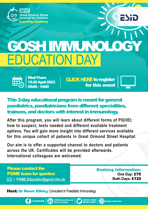 GOSH Immunology Education Day